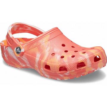 Crocs Klassiska Marbled Clogs Dam Röda | Sverige 0109TCEV